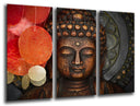 Tríptico buda oriental, relajacion ,relax ,meditacion, zen