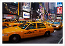 Lámina ciudad new york, taxi, manhattan