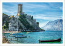Lámina Paisaje Naturaleza Lago Garda Malcesine Italia