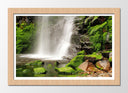 Cuadro enmarcado natural paisaje cascada en bosque,naturaleza