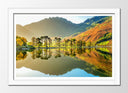 Cuadro enmarcado blanco Paisaje Naturaleza Lago Buttermere