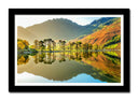 Cuadro enmarcado negro Paisaje Naturaleza Lago Buttermere