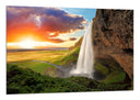 Cuadro Paisaje Cascada Atardecer,naturaleza