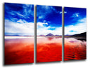 Tríptico Paisaje Naturaleza Lago Laguna Colorada