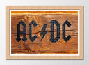 Cuadro enmarcado natural ACDC Rock