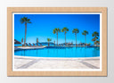 Cuadro enmarcado natural paisaje vacaciones, piscina, sol, tropical