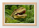 Cuadro enmarcado natural Infantil Dinosaurios T-Rex