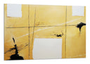 Cuadro abstracto en tonos amarillos