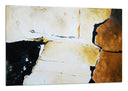 Cuadro abstracto colores tierra, predomina marron
