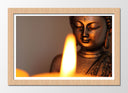 Cuadro enmarcado natural buda oriental ,vela ,relajacion ,meditacion, zen