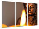 Tríptico buda oriental ,vela ,relajacion ,meditacion, zen