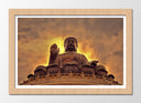 Cuadro enmarcado natural buda oriental, atardecer, meditacion, zen
