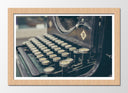 Cuadro enmarcado natural Maquina de Escribir Vintage