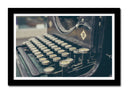 Cuadro enmarcado negro Maquina de Escribir Vintage