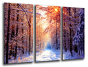 Tríptico Bosque Invierno, Paisaje Naturaleza