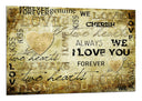 Cuadro Carta Letras Vintage, Amor