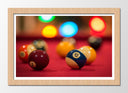 Cuadro enmarcado natural billar