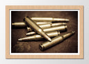 Cuadro enmarcado natural Armas, Balas, Guerra