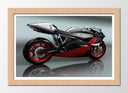 Cuadro enmarcado natural Moto Carretera, Motor