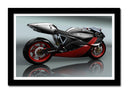 Cuadro enmarcado negro Moto Carretera, Motor