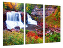 Tríptico Paisaje Naturaleza Lago Laguna Río Cascada