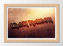 Cuadro enmarcado natural Iron Maiden Rock