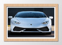 Cuadro enmarcado natural Coche Deportivo Lamborguini