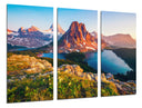 Tríptico Paisaje Naturaleza Lago Laguna Montaña