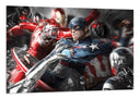 Cuadro civil war, marvel, capitan america, iron man