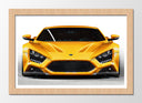 Cuadro enmarcado natural Coche Deportivo Lotus