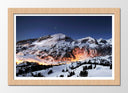 Cuadro enmarcado natural Montaña Atardecer Nevado,naturaleza