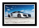 Cuadro enmarcado negro Coche Derportivo Audi R8