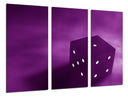 Tríptico dado retro, morado