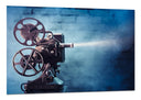 Cuadro cine antiguo, proyector, retro, vintage