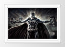 Cuadro enmarcado blanco batman, DC, superheroe