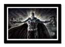 Cuadro enmarcado negro batman, DC, superheroe