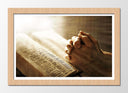 Cuadro enmarcado natural biblia, oracion, jesucristo, rezar