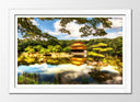Cuadro enmarcado blanco Paisaje Naturaleza Lago Pagoda China
