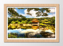 Cuadro enmarcado natural Paisaje Naturaleza Lago Pagoda China