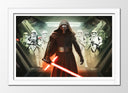 Cuadro enmarcado blanco Darth Vader Star Wars La Guerra de las Galaxias