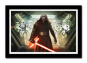 Cuadro enmarcado negro Darth Vader Star Wars La Guerra de las Galaxias