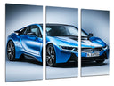Tríptico Coche Deportivo BMW i8 Azul