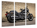 Tríptico Moto Harley Davidson, Moto Vintage