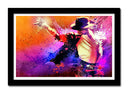 Cuadro enmarcado negro Michael Jackson Pop