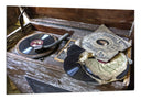 Cuadro Tocadiscos Vintage, Discos de Vinilo
