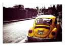 Cuadro Beatle, Coche Escarabajo Amarillo, Coche Vintage