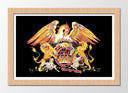 Cuadro enmarcado natural Queen Freddie Mercury Rock