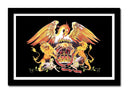 Cuadro enmarcado negro Queen Freddie Mercury Rock