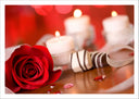 Lámina oriental ,romantico ,amor, velas, chocolate ,relajacion