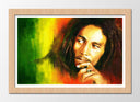 Cuadro enmarcado natural Bob Marley Reaggie